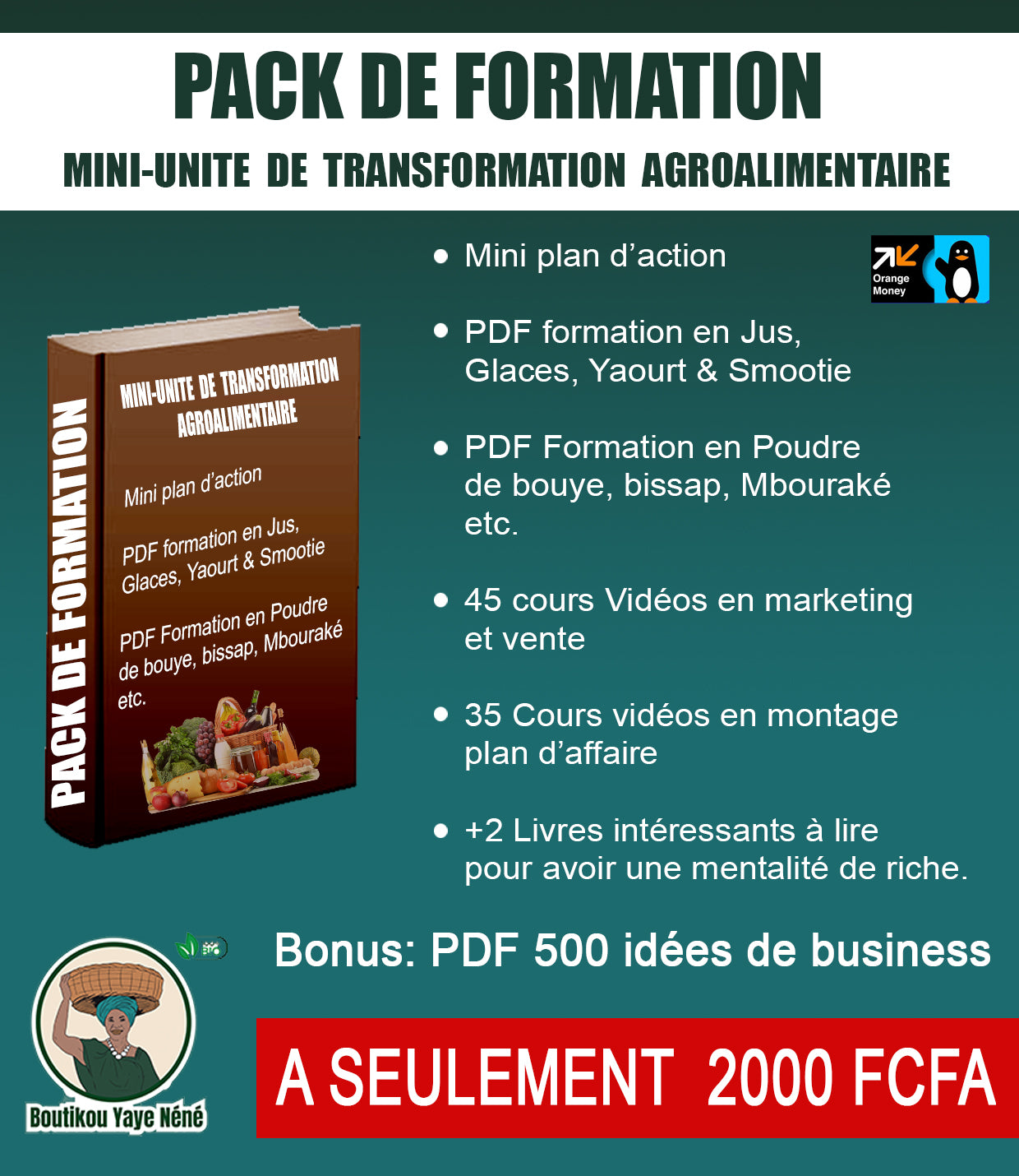 Pack de Formation: Mini-Unité de transformation agroalimentaire